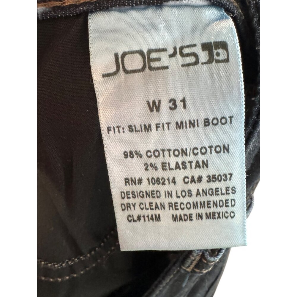 Joes Jeans Womens Slim Fit Mini Boot Dark Wash Denim W31 High Quality Stretch - Picture 5 of 5